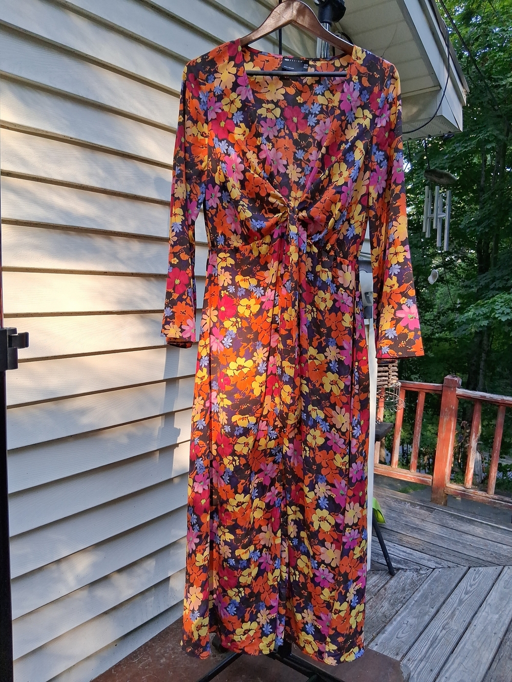 asos Design Full Length Dress Floral Pattern US Size 10